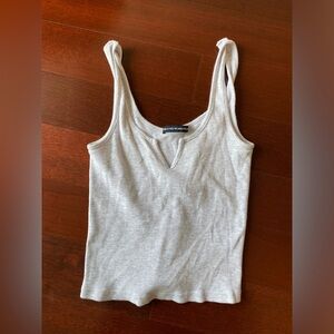 BRANDY MELVILLE GREY TANK TOP - SMALL